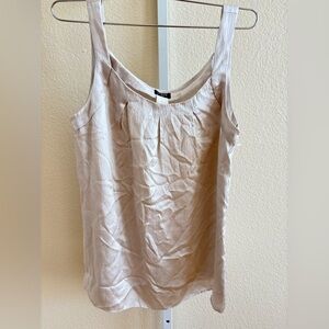 J. Crew Textured Silk Tank in Champagne - Size 6